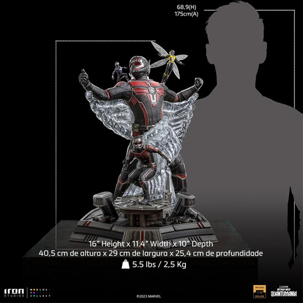 Iron Studios Marvel Ant-Man and the Wasp: Quantumania Deluxe Art Scale 1/10 Scale Polystone Statue